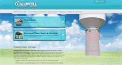 Desktop Screenshot of caldwellwatertanks.com