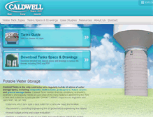 Tablet Screenshot of caldwellwatertanks.com